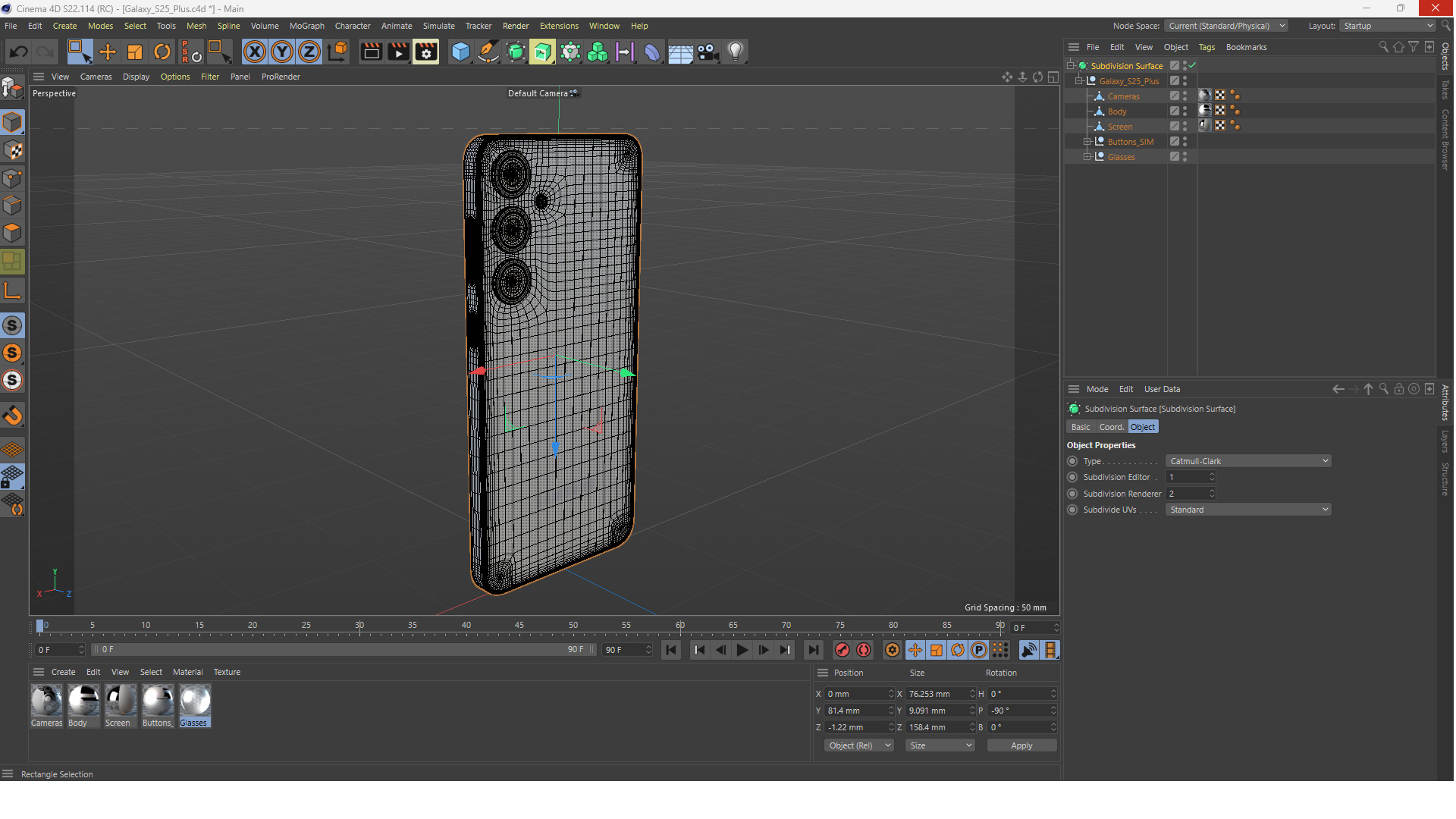 Galaxy S25 Plus Mint Low-poly 3D model_15