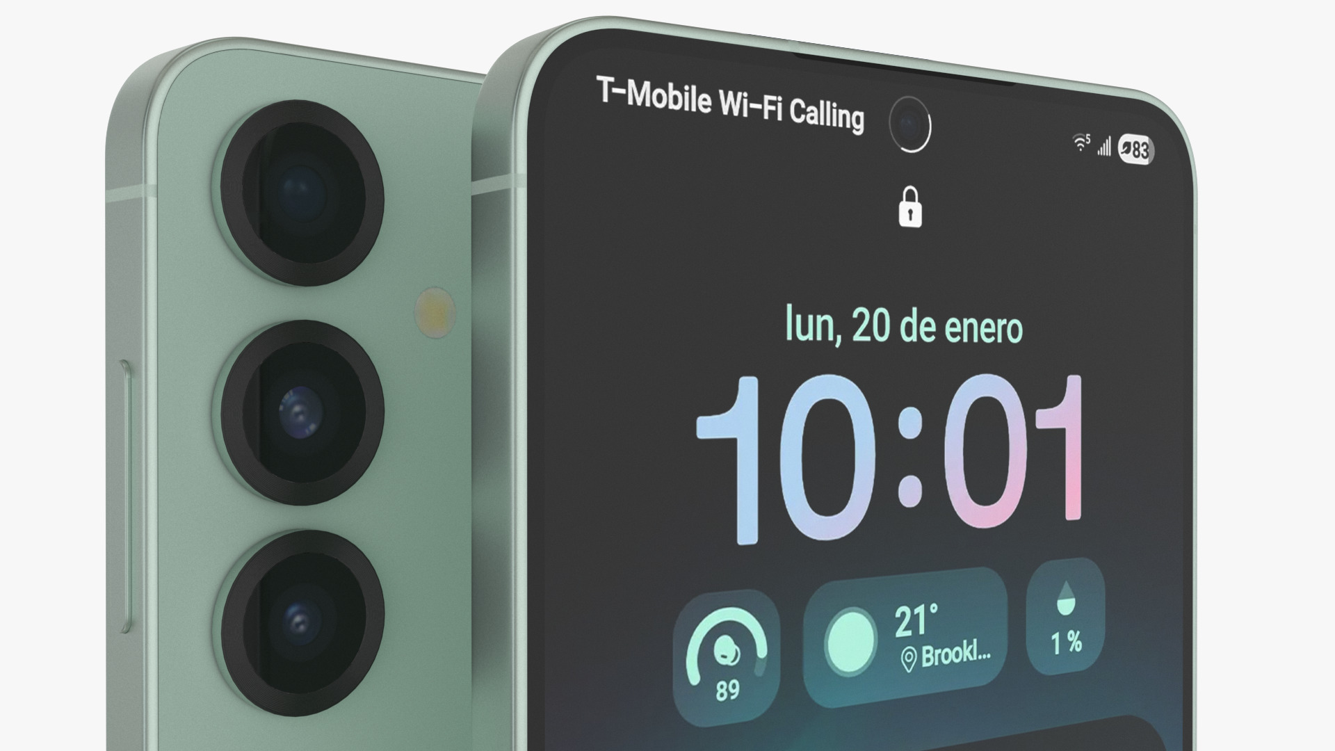 Galaxy S25 Plus Mint Low-poly 3D model_4