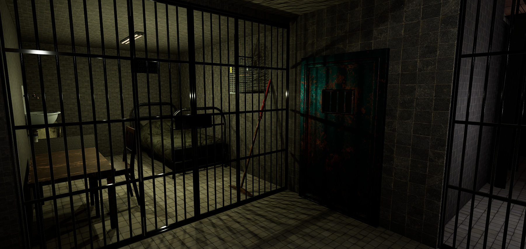The Darkcell Prison Silent Wards 24 Cell 2 Storey Facility 3D model_22