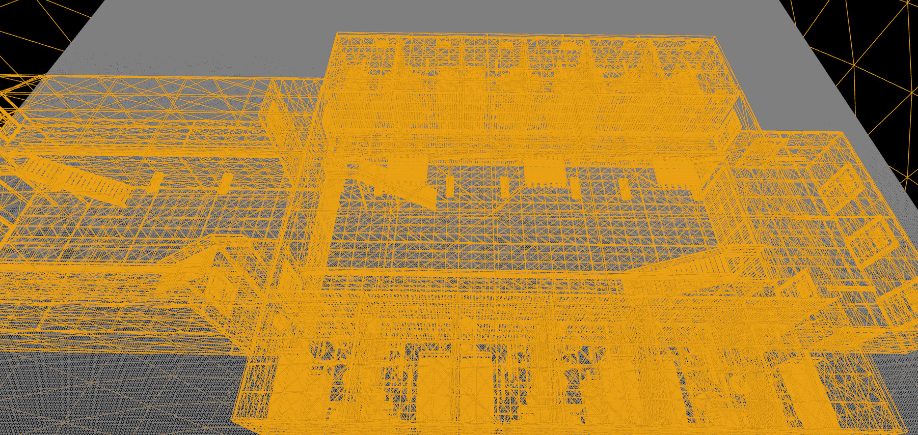 The Darkcell Prison Silent Wards 24 Cell 2 Storey Facility 3D model_35