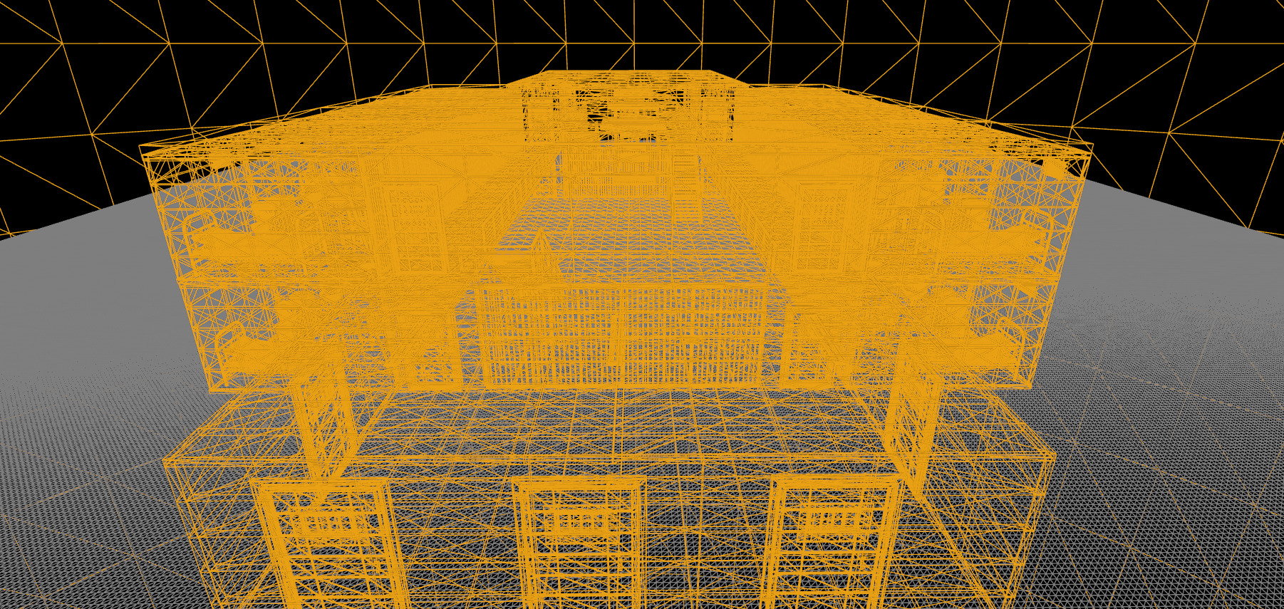 The Darkcell Prison Silent Wards 24 Cell 2 Storey Facility 3D model_33