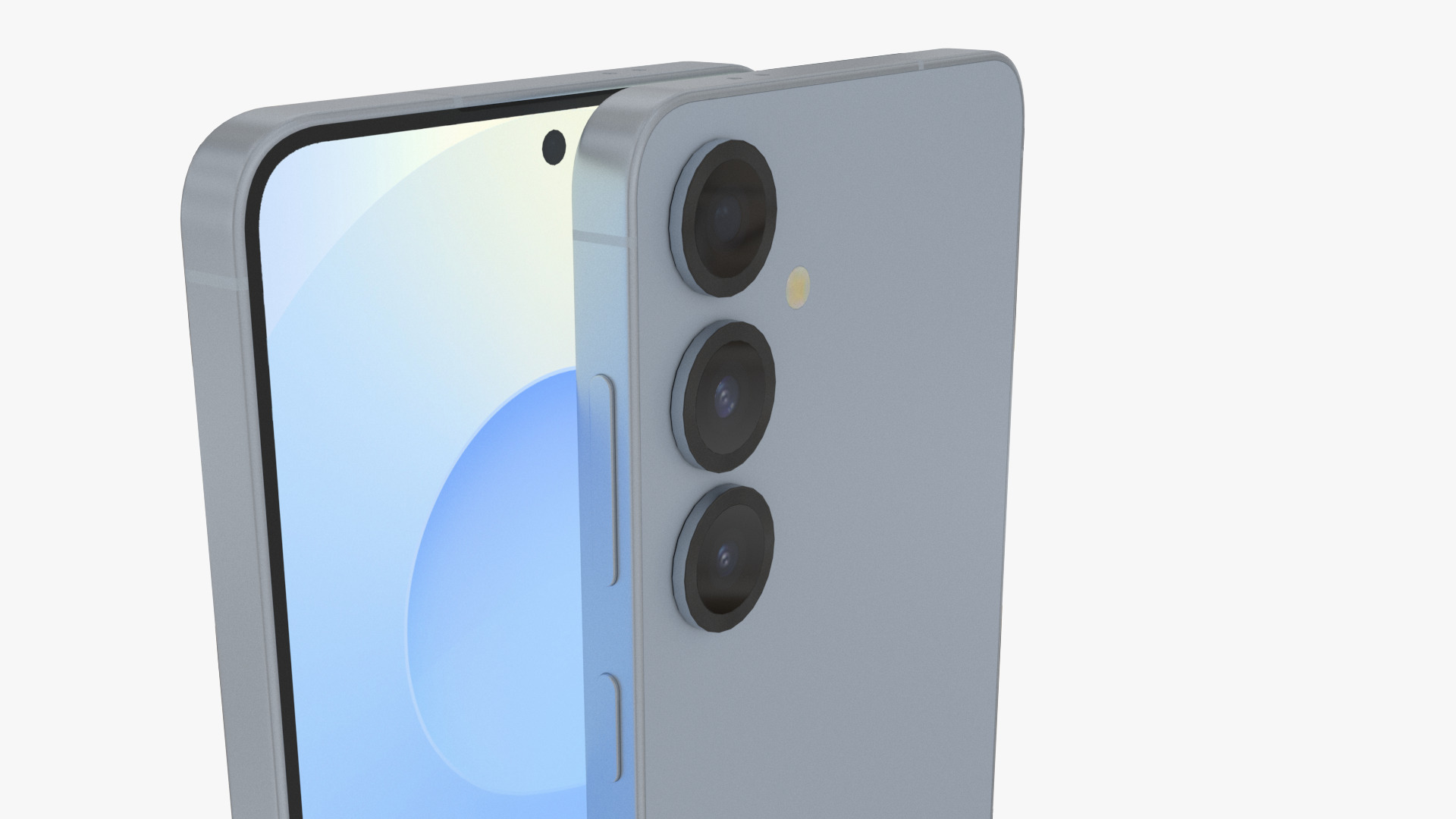 Galaxy S25 Plus Icyblue Low-poly 3D model_8