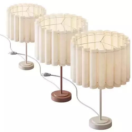 Tafellamp Lucina van linnen