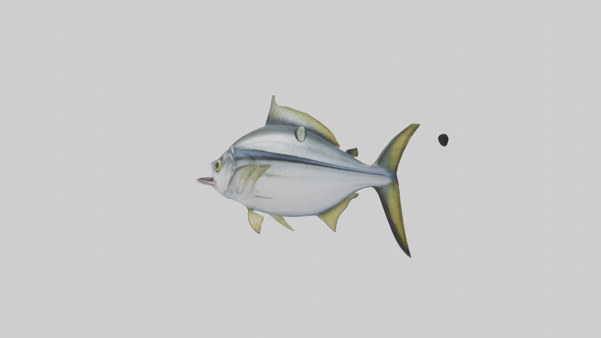 Horse Mackerel darting model Low-poly 3D model_1
