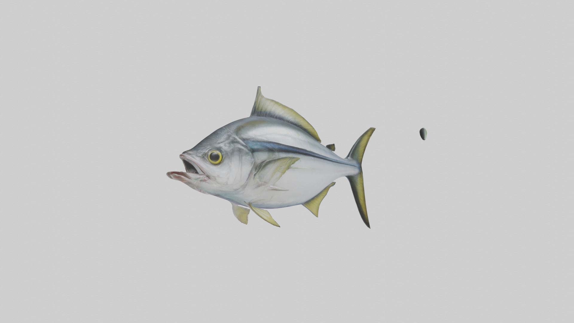 Horse Mackerel darting model Low-poly 3D model_10