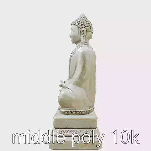 Sacred Tranquility Meditative Buddha Statue