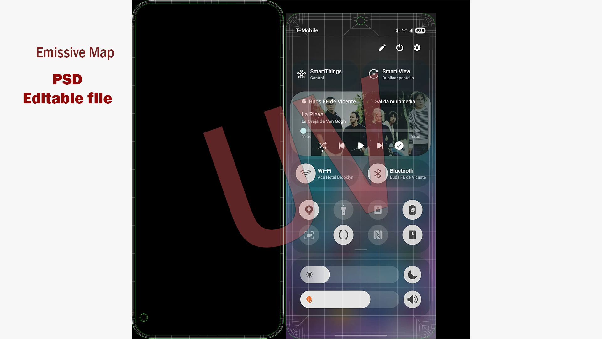 Galaxy S25 Blueblack Low-poly 3D model_12