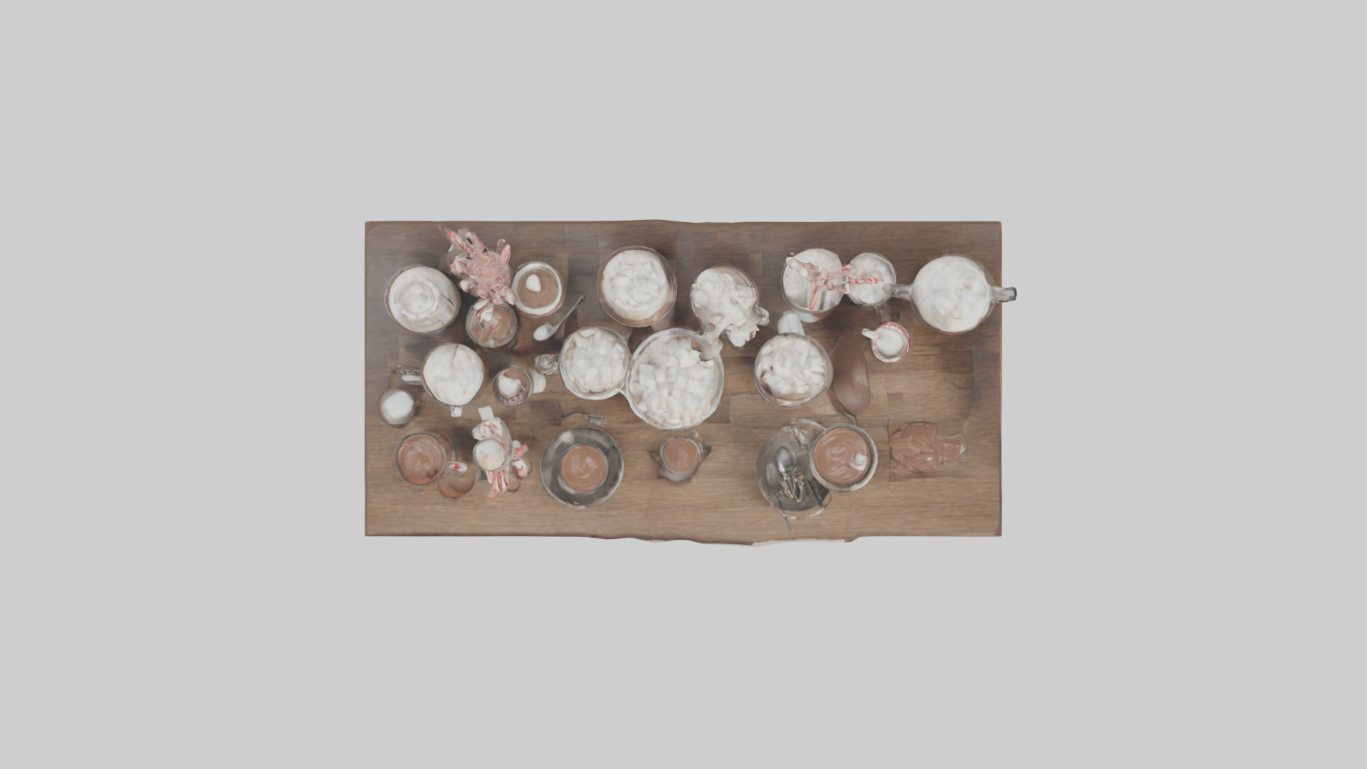 Hot Cocoa Bar Setup model Low-poly 3D model_14