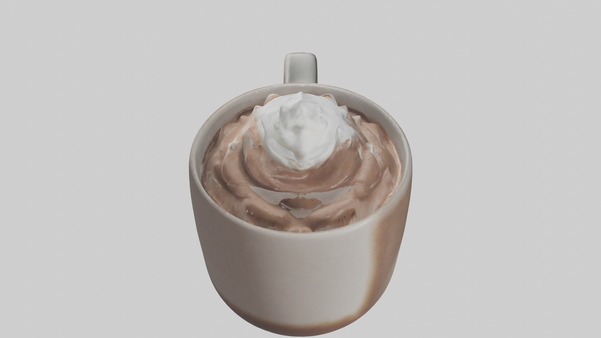 Hot Cocoa Mug model Low-poly 3D model_15