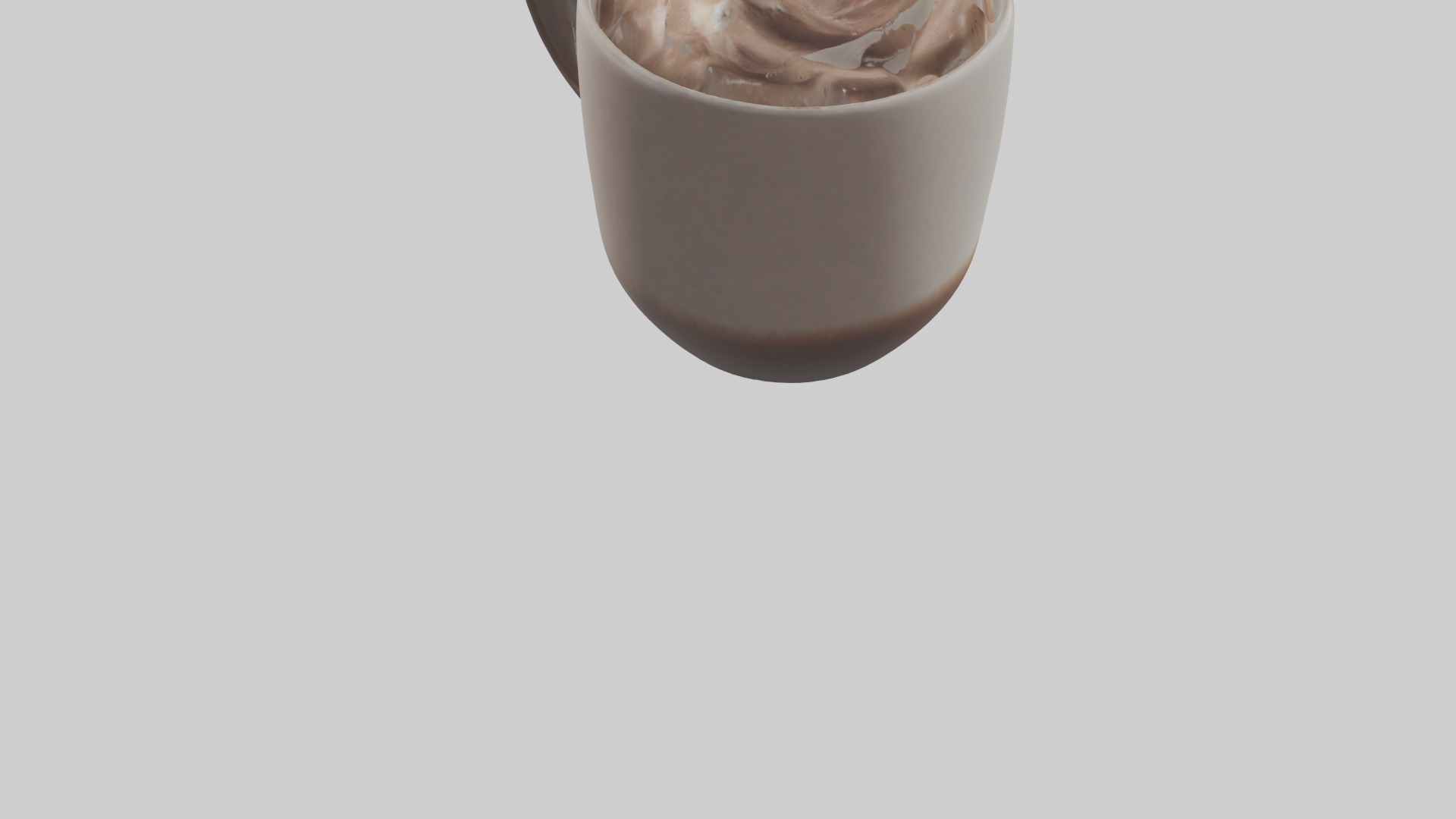 Hot Cocoa Mug model Low-poly 3D model_3