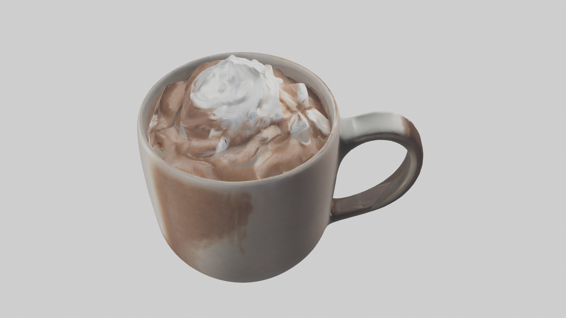 Hot Cocoa Mug model Low-poly 3D model_18