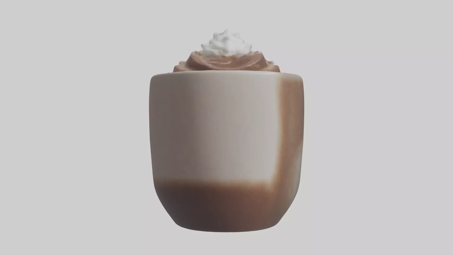 Hot Cocoa Mug model Low-poly 3D model_0