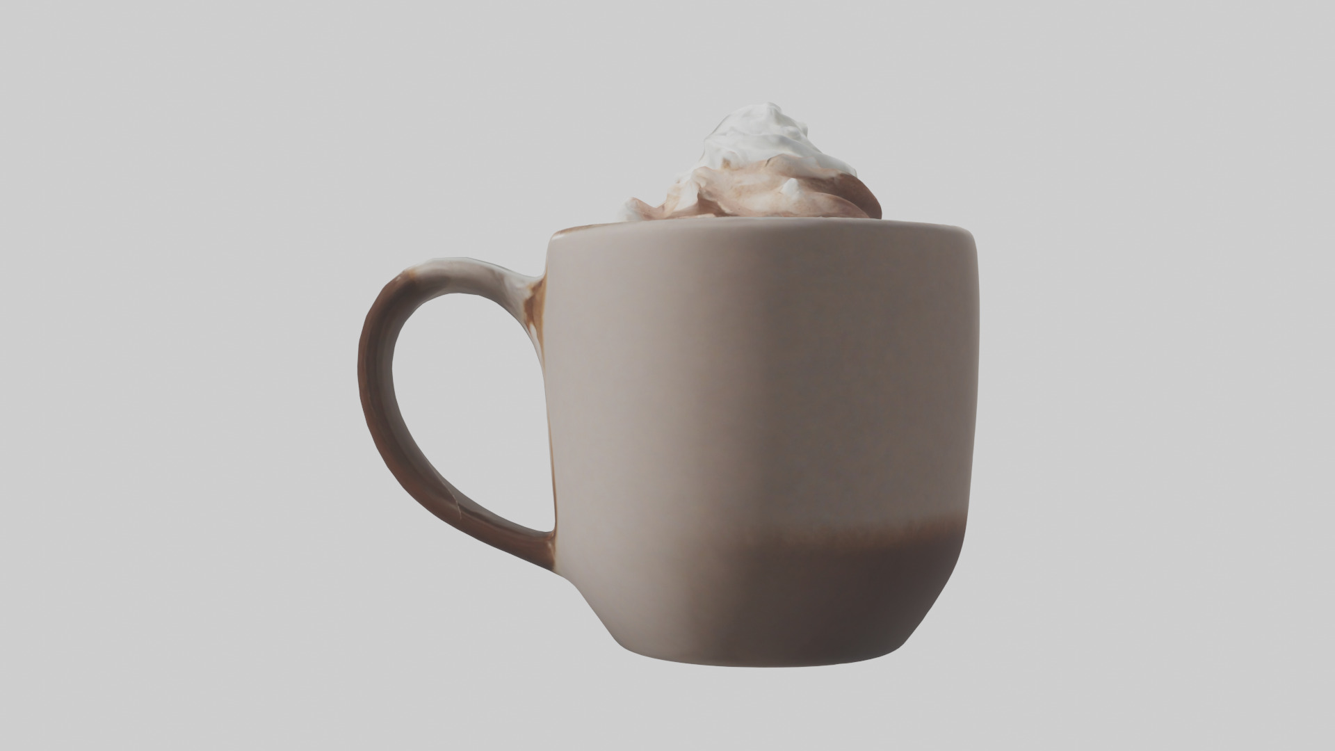 Hot Cocoa Mug model Low-poly 3D model_12