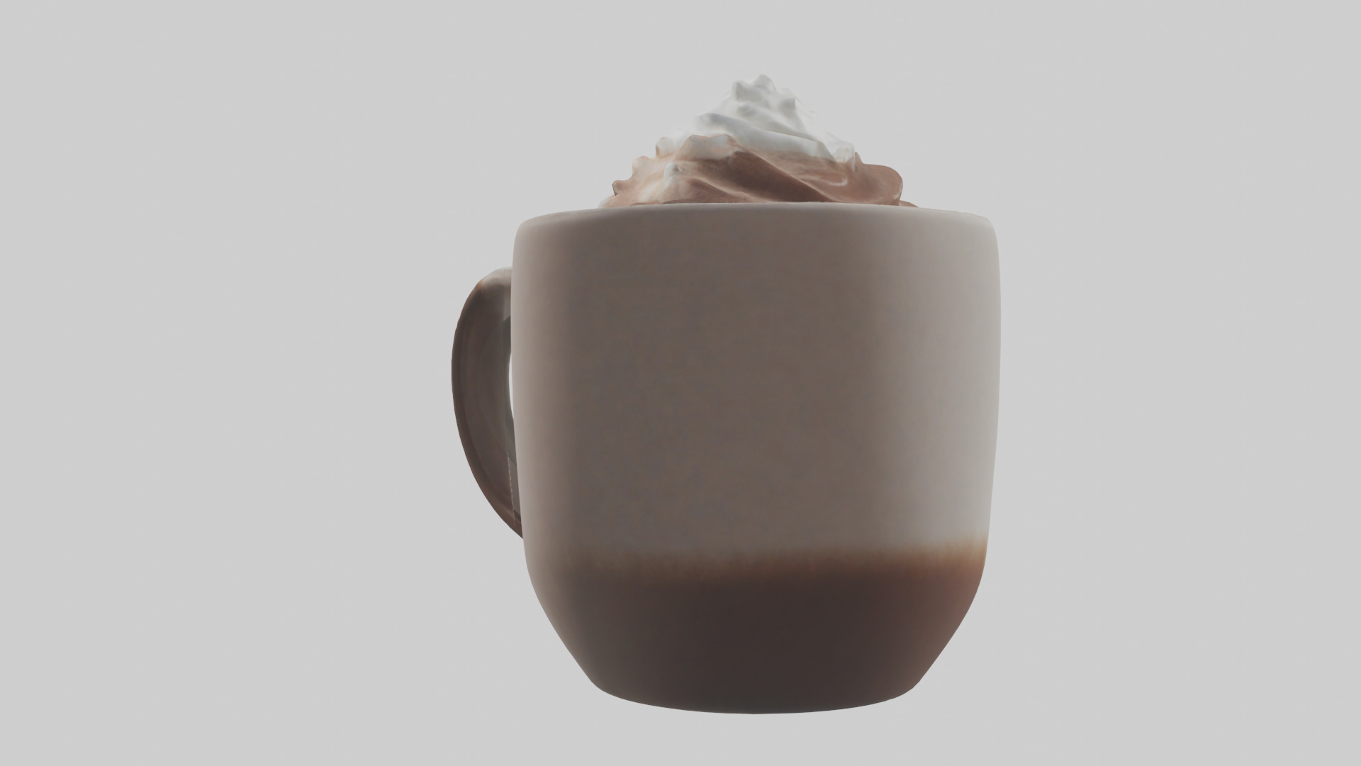Hot Cocoa Mug model Low-poly 3D model_1