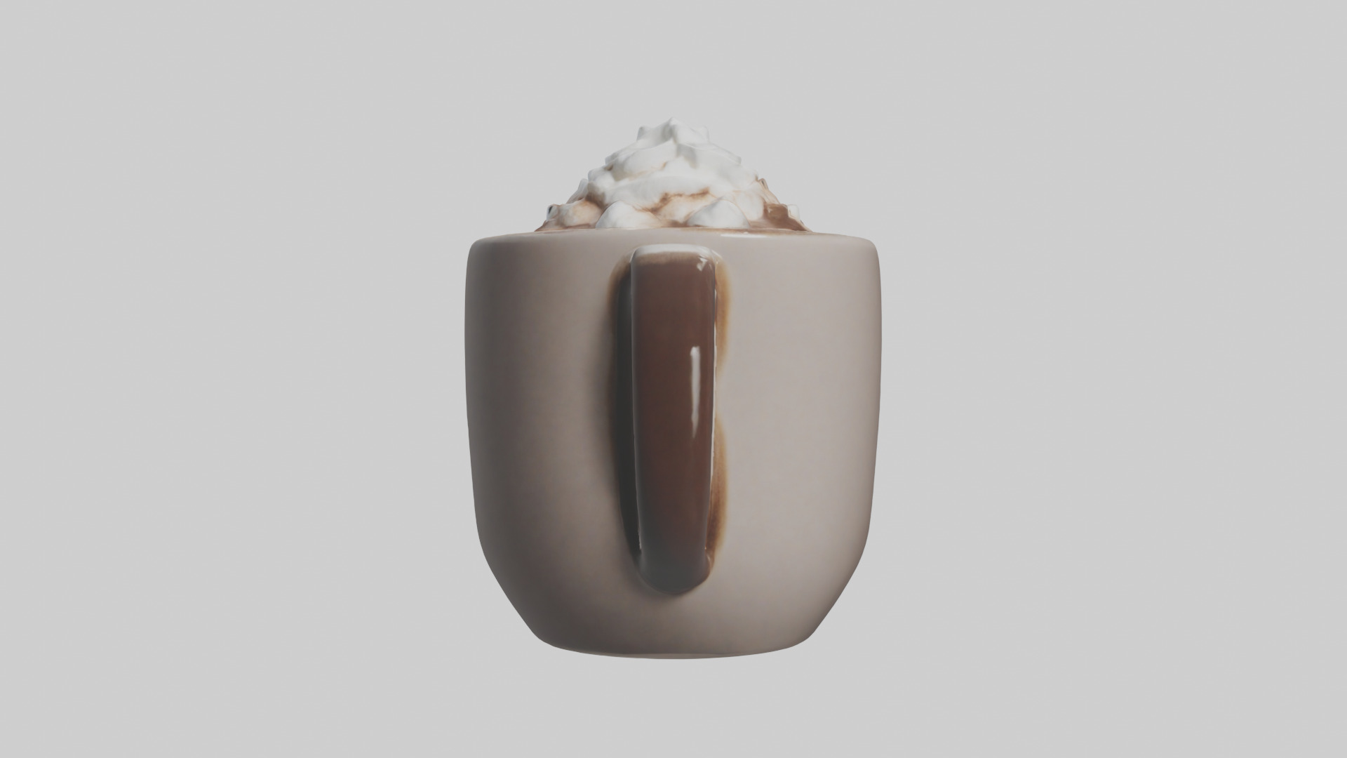 Hot Cocoa Mug model Low-poly 3D model_9