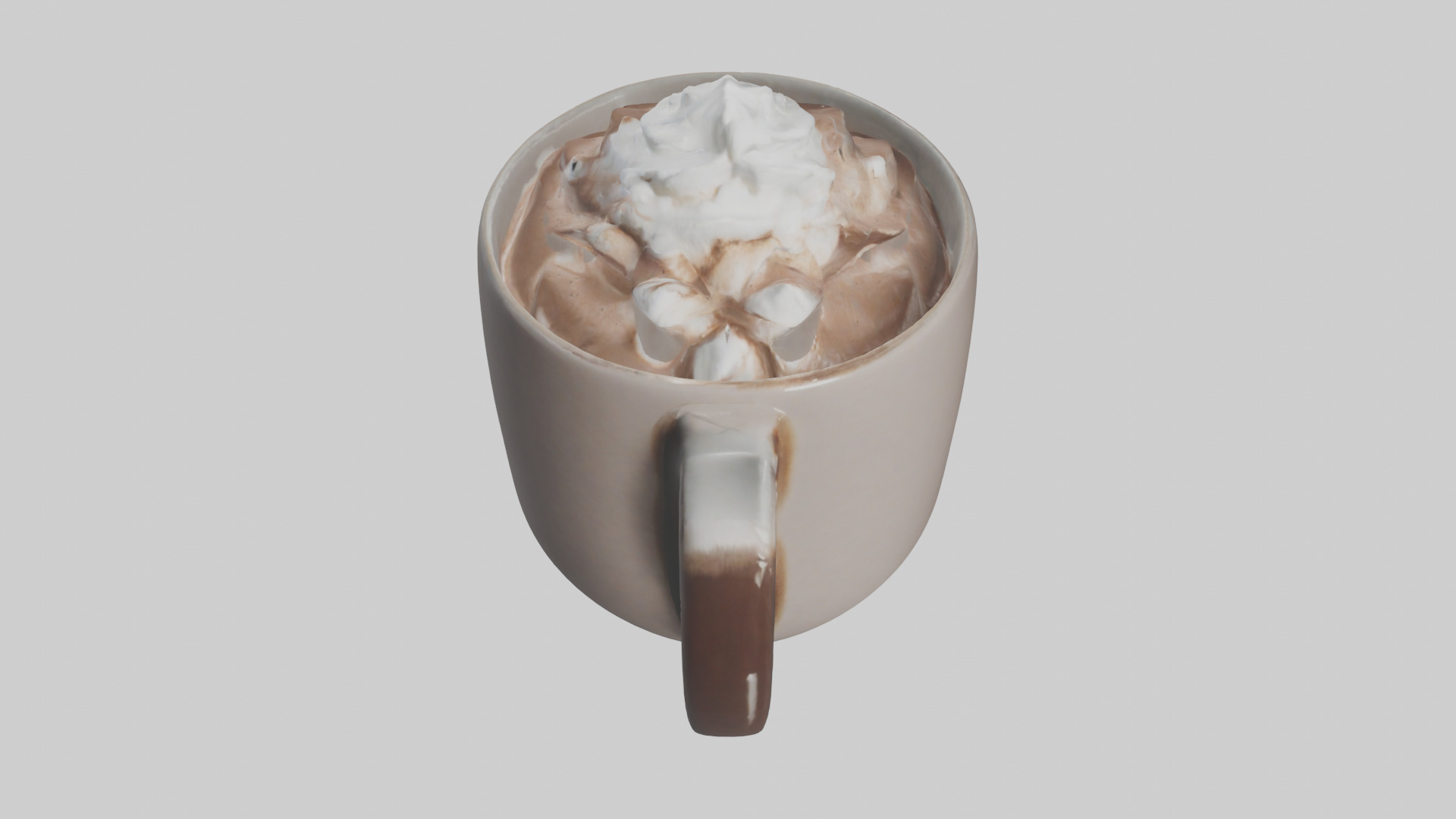 Hot Cocoa Mug model Low-poly 3D model_16