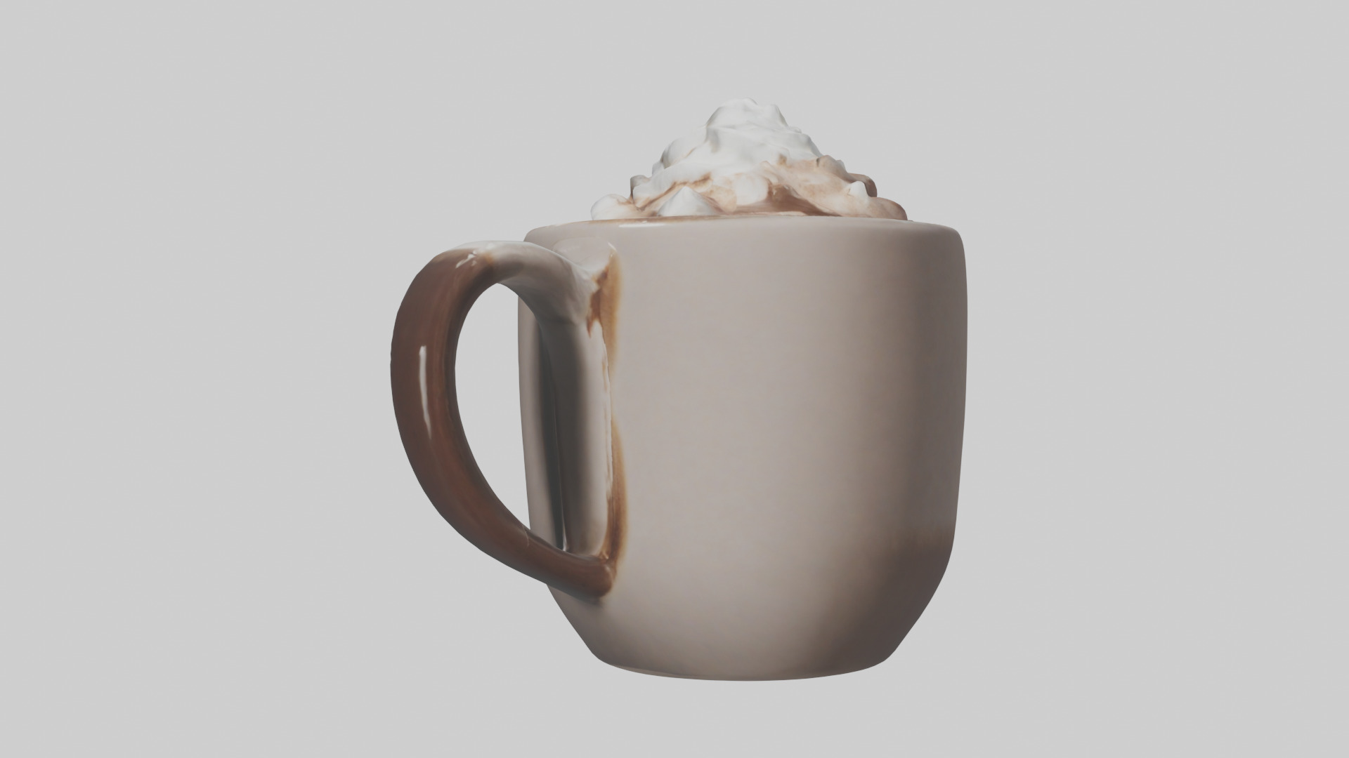 Hot Cocoa Mug model Low-poly 3D model_10