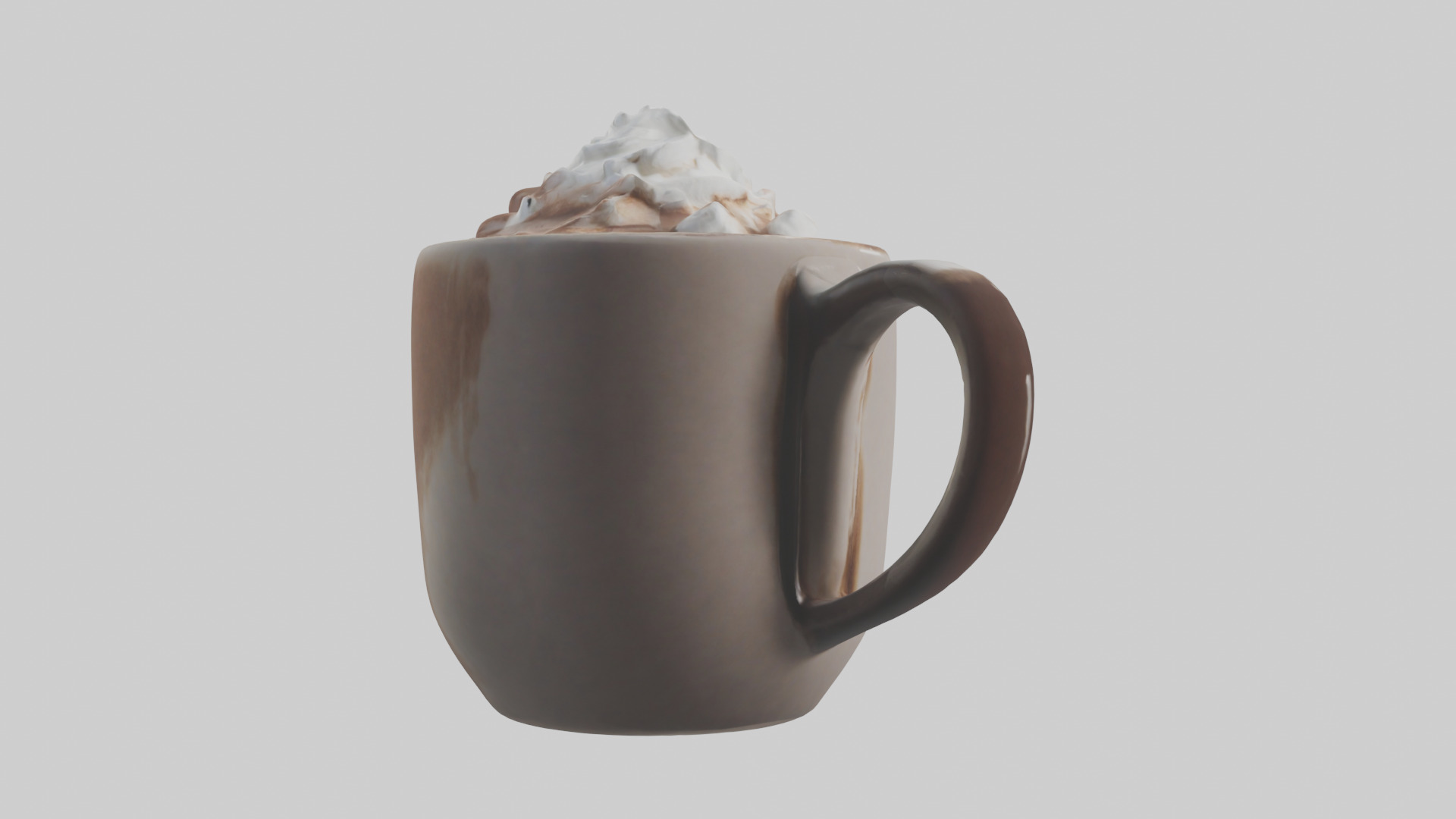 Hot Cocoa Mug model Low-poly 3D model_7