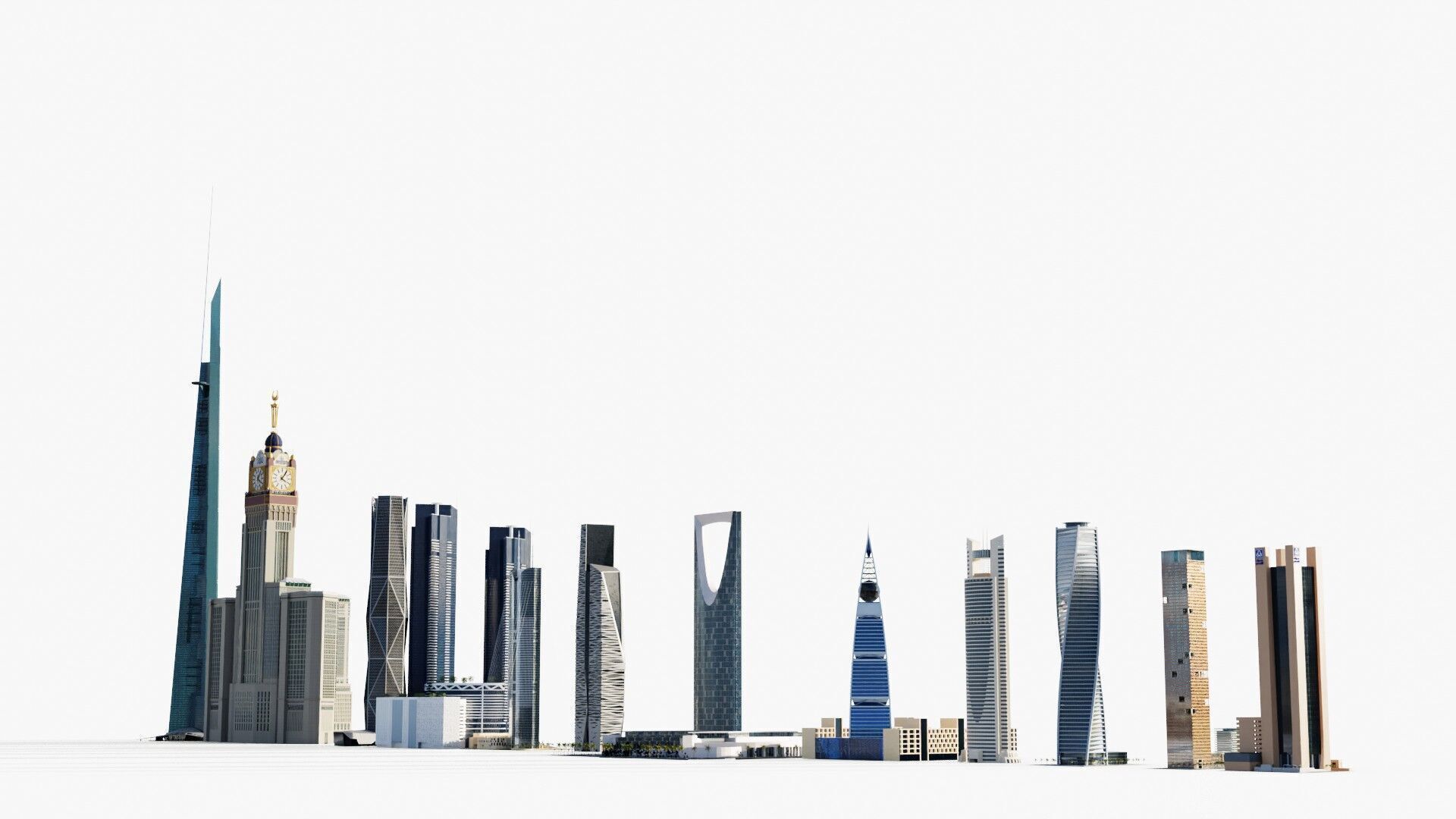 Saudi arabia tallest buildings 3D model_14