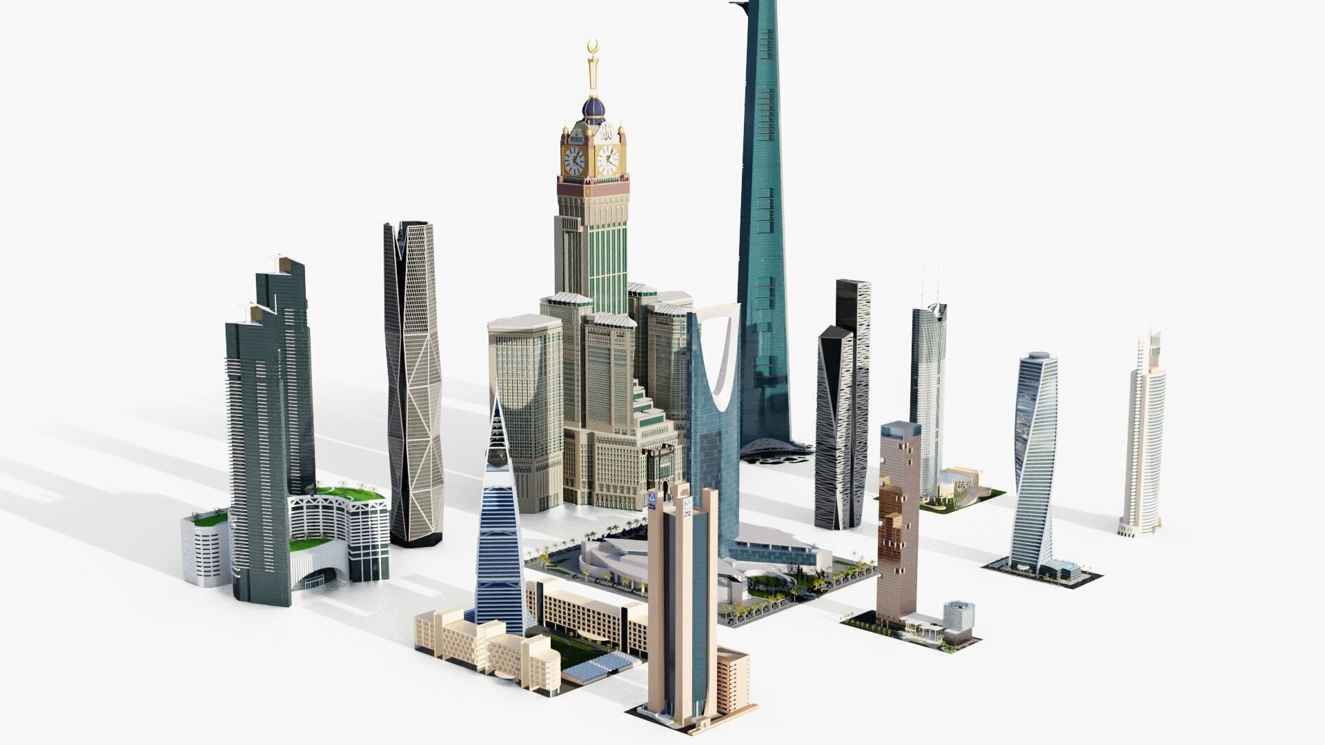 Saudi arabia tallest buildings 3D model_17