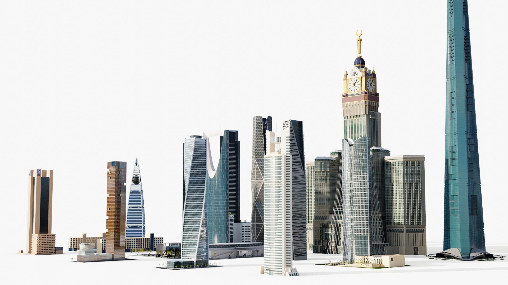 Saudi arabia tallest buildings 3D model_16