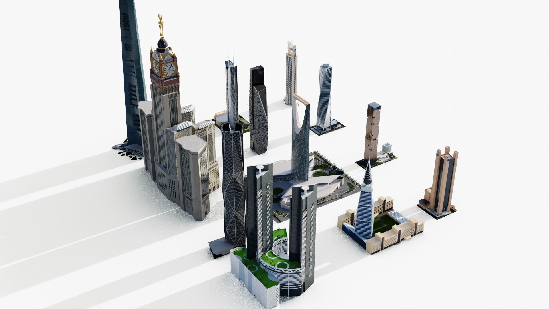 Saudi arabia tallest buildings 3D model_18