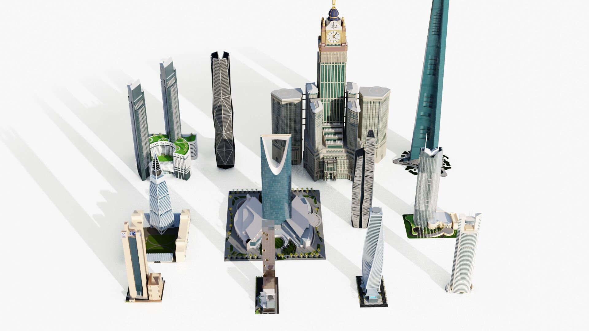 Saudi arabia tallest buildings 3D model_19