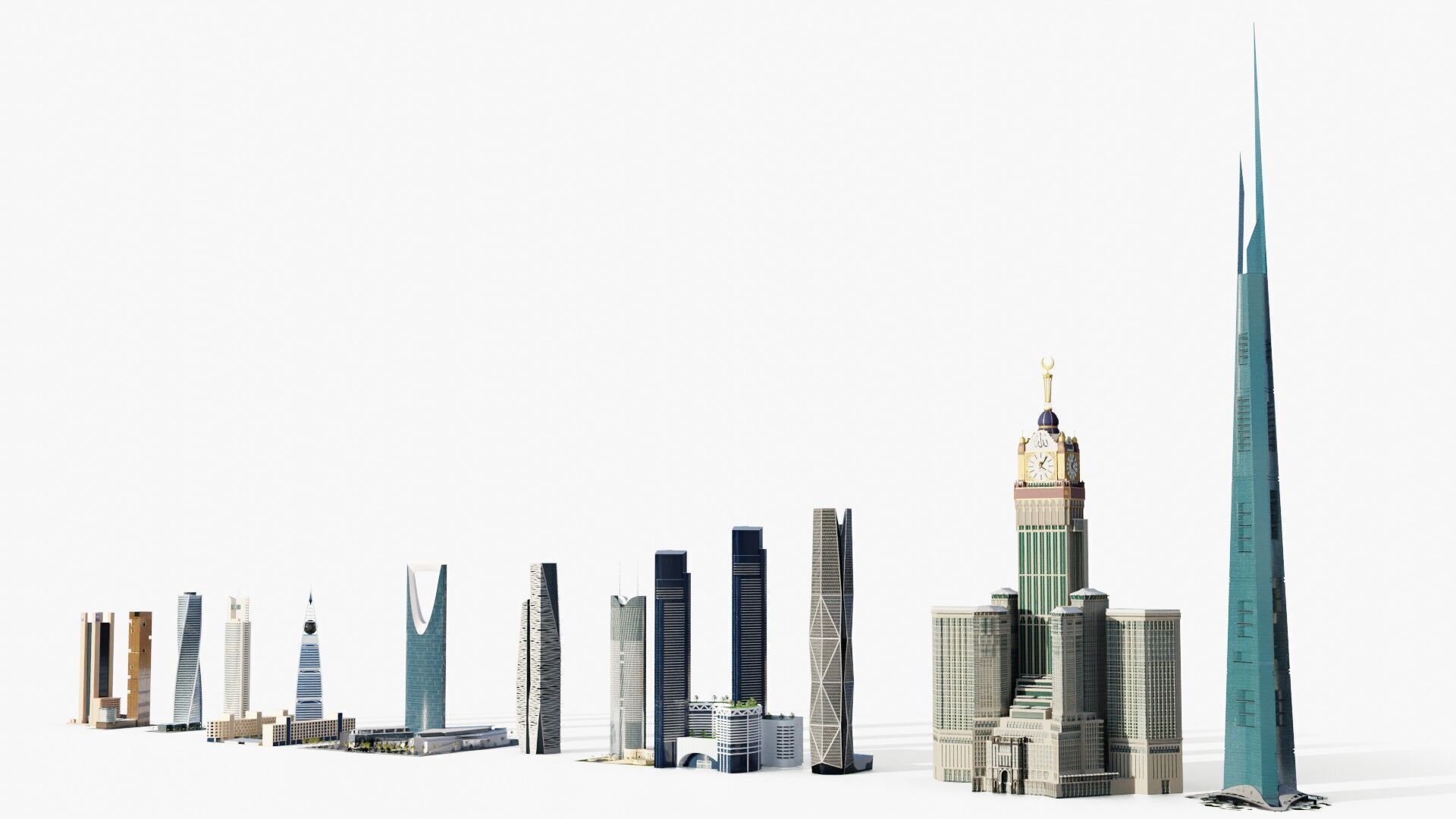 Saudi arabia tallest buildings 3D model_13