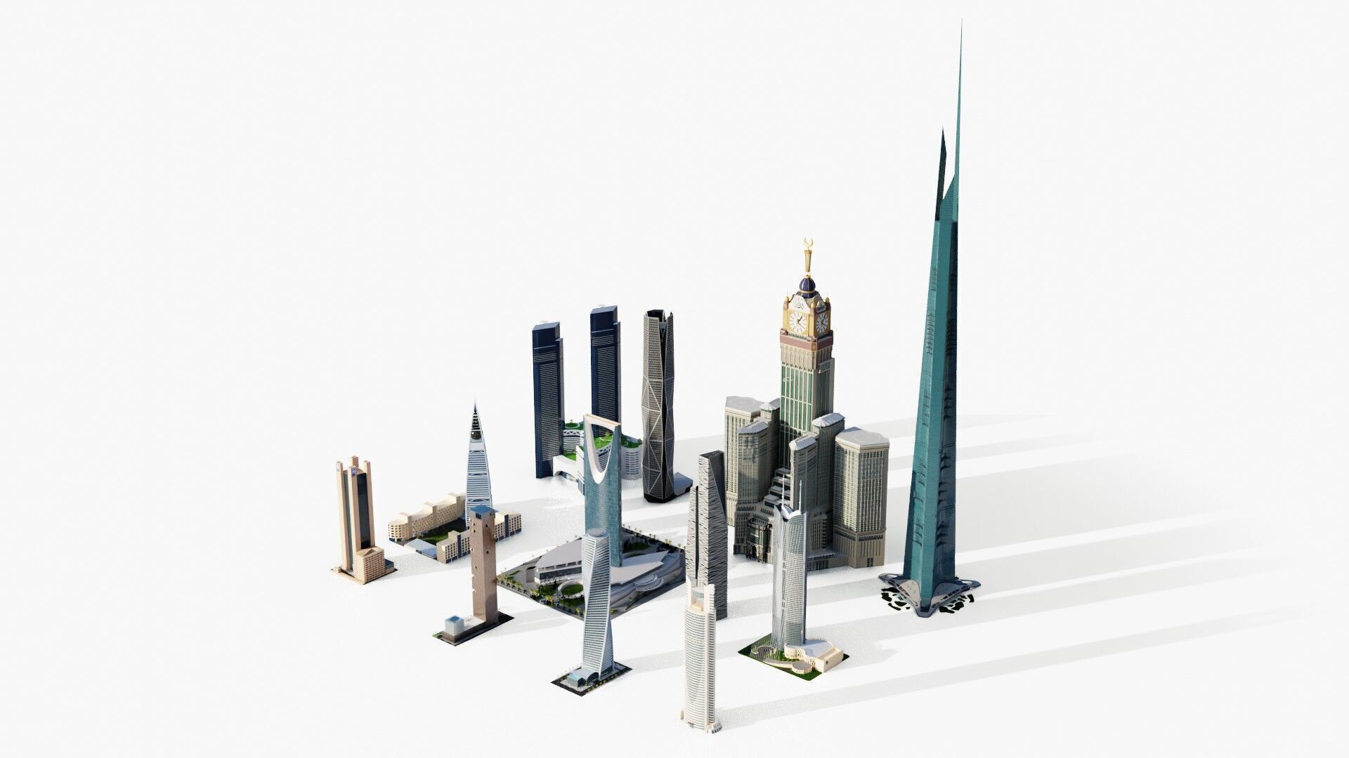 Saudi arabia tallest buildings 3D model_15