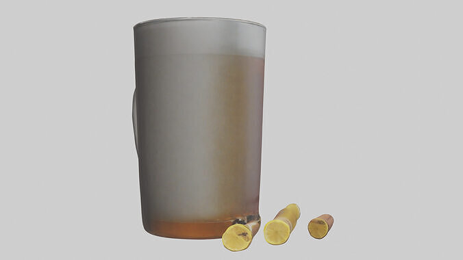 Hot toddy model Low-poly 3D model 3