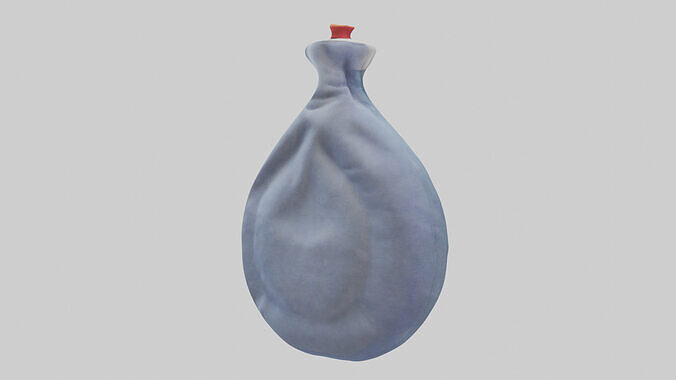 Hot Water Bottle model Low-poly 3D model 3