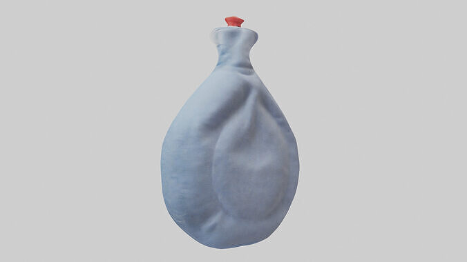 Hot Water Bottle model Low-poly 3D model 2