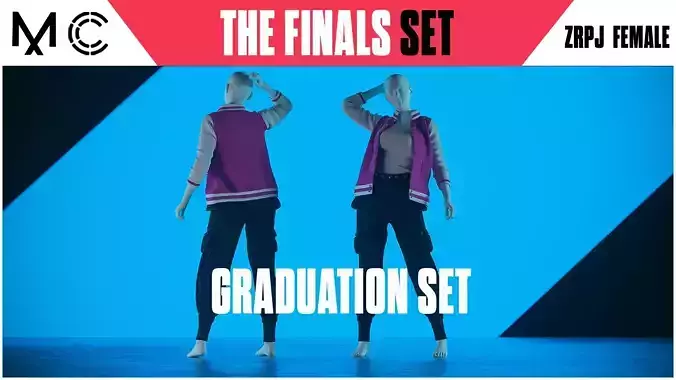THE FINALS Graduation set  Female Clothes Outfit  Jacket Pants