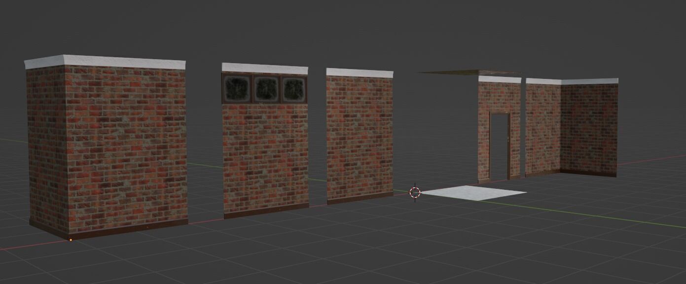 PBR Modular Walls Pack Low-poly 3D model Low-poly 3D model_7