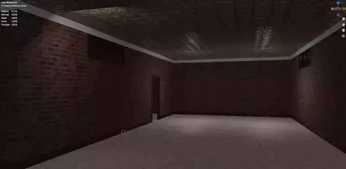 PBR Modular Walls Pack Low-poly 3D model