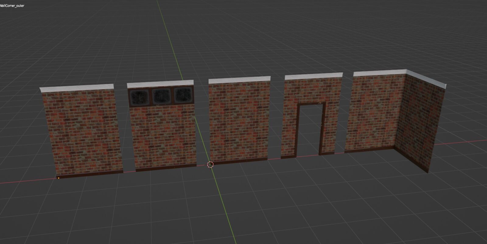 PBR Modular Walls Pack Low-poly 3D model Low-poly 3D model_4