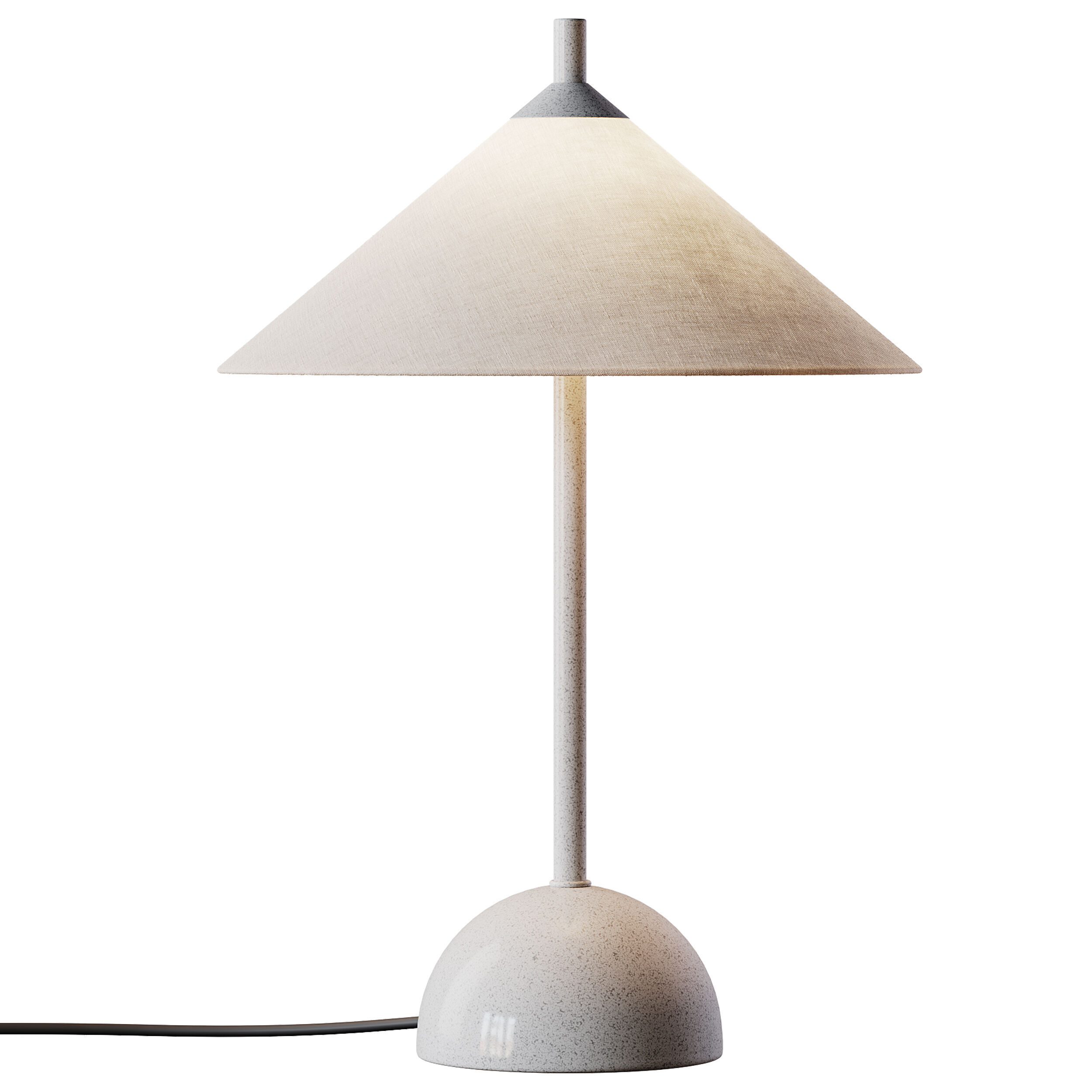 Tafellamp Vica met marmeren voet 3D model_5