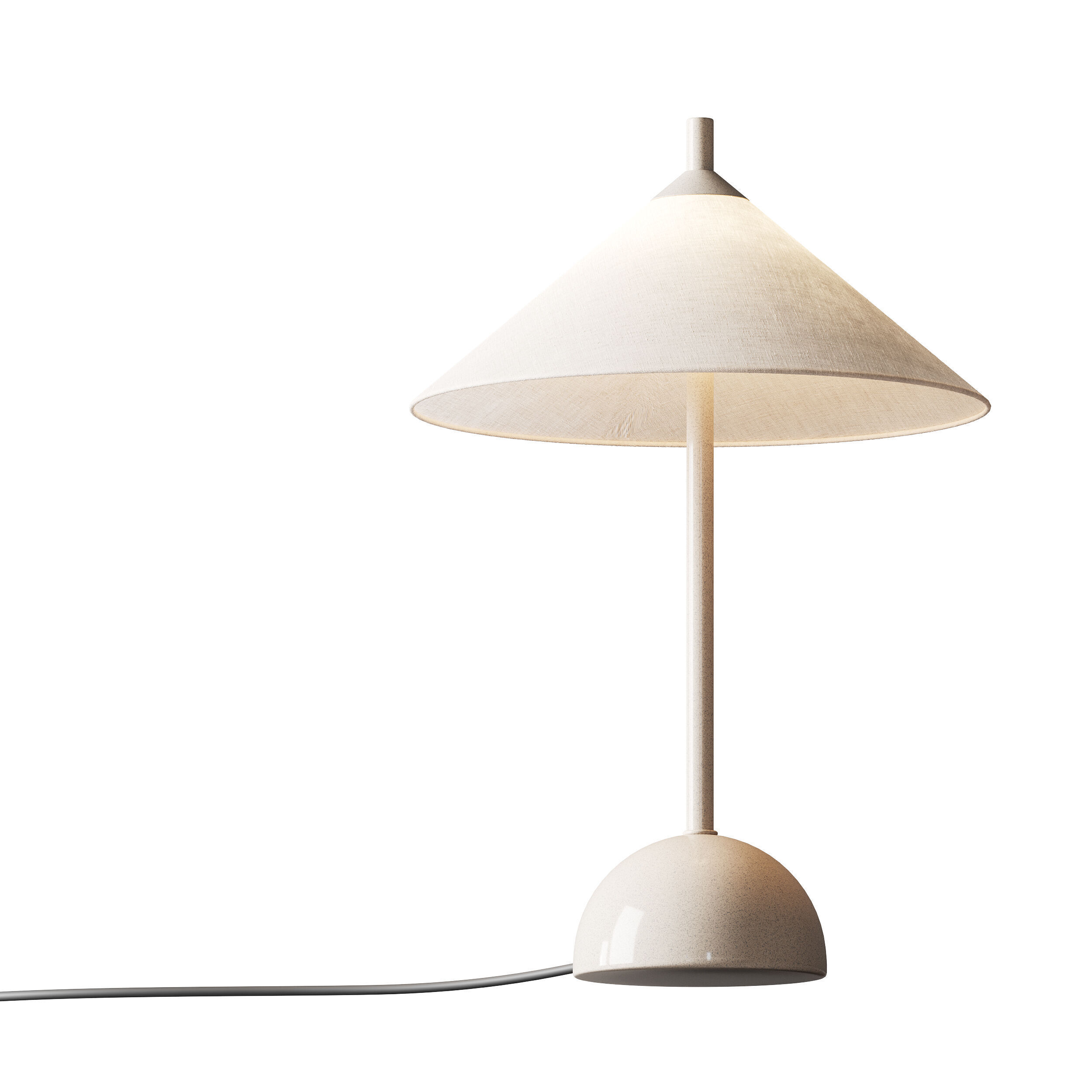 Tafellamp Vica met marmeren voet 3D model_12