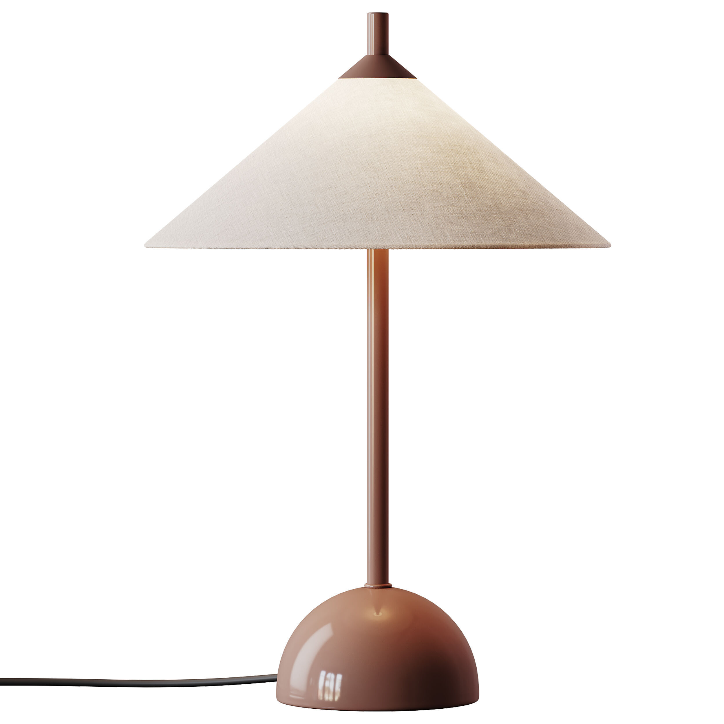 Tafellamp Vica met marmeren voet 3D model_7