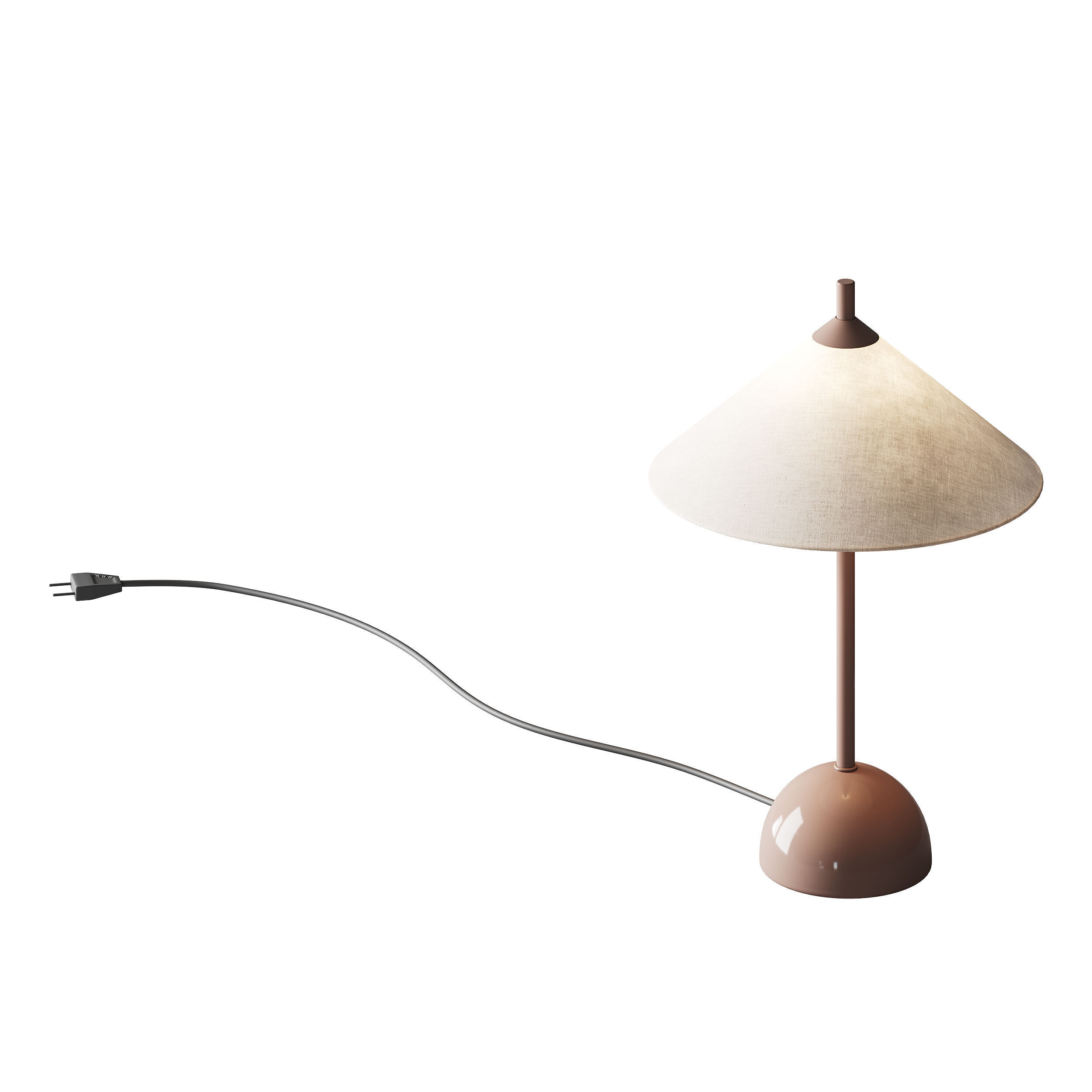 Tafellamp Vica met marmeren voet 3D model_8