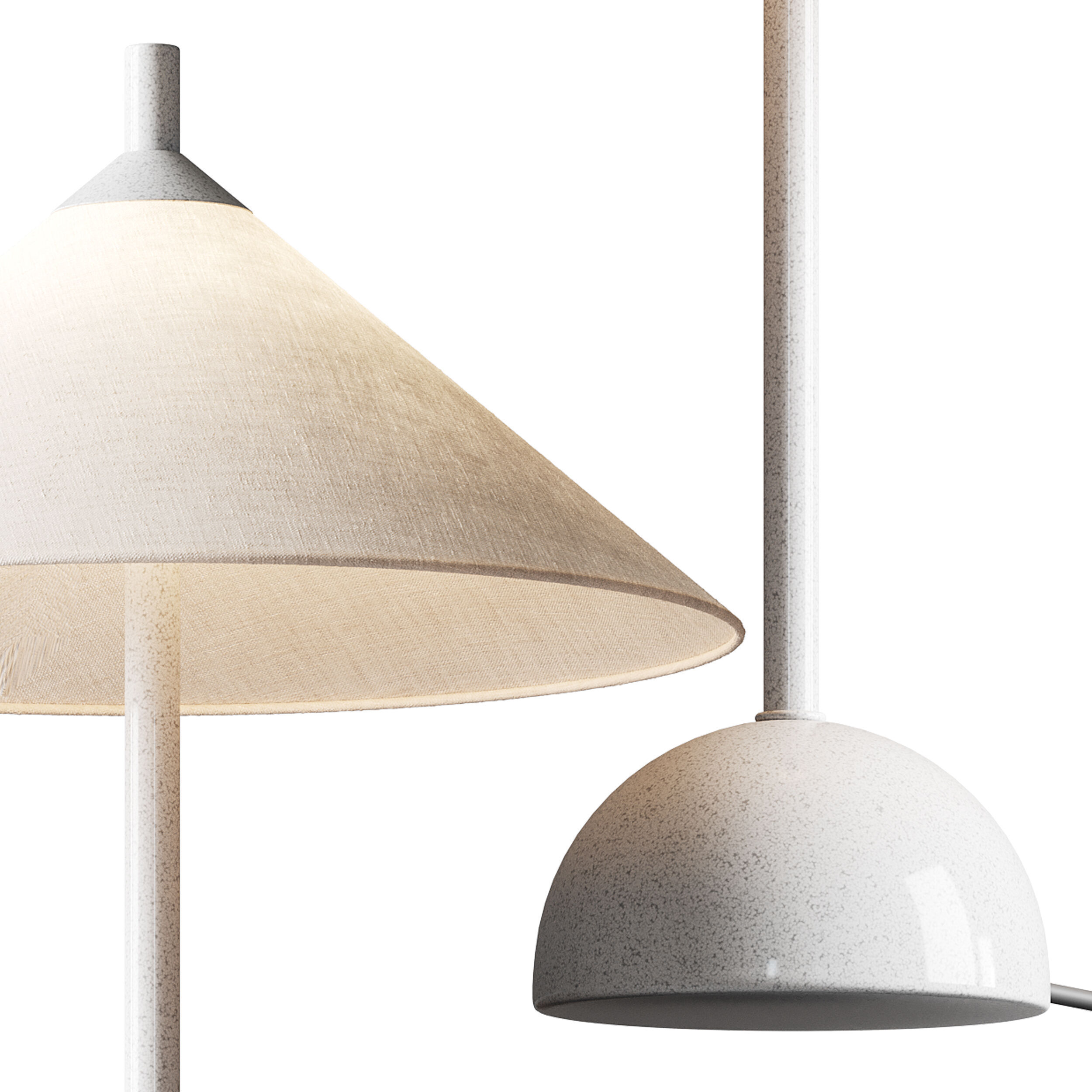 Tafellamp Vica met marmeren voet 3D model_10