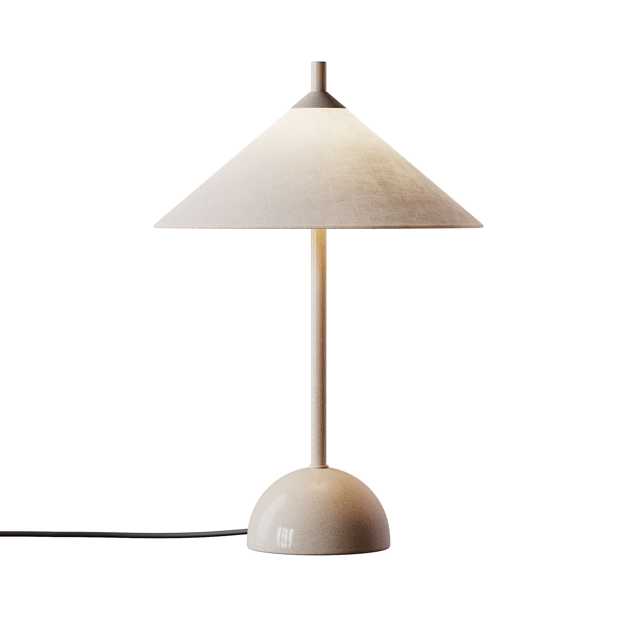 Tafellamp Vica met marmeren voet 3D model_4