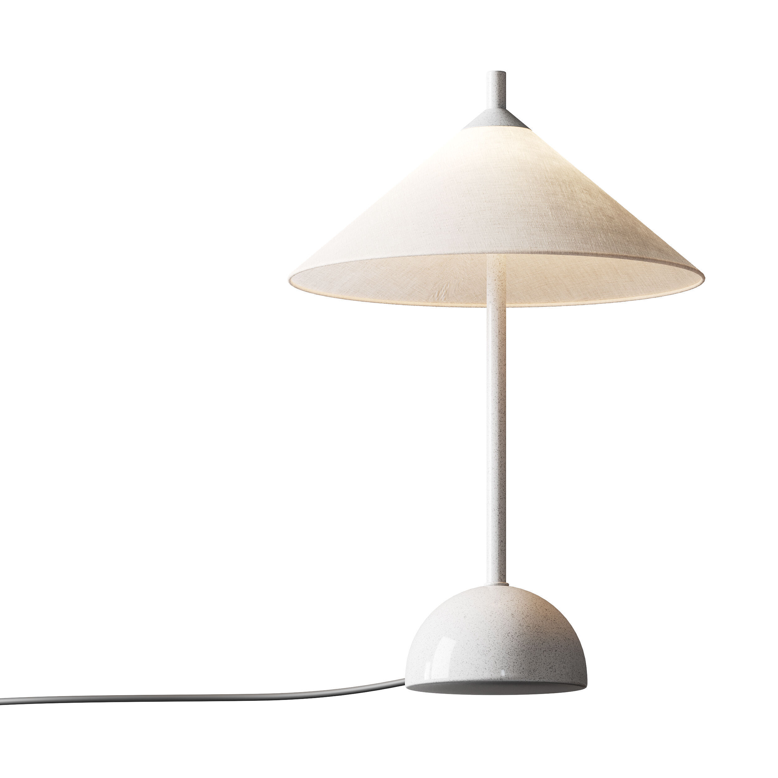 Tafellamp Vica met marmeren voet 3D model_2