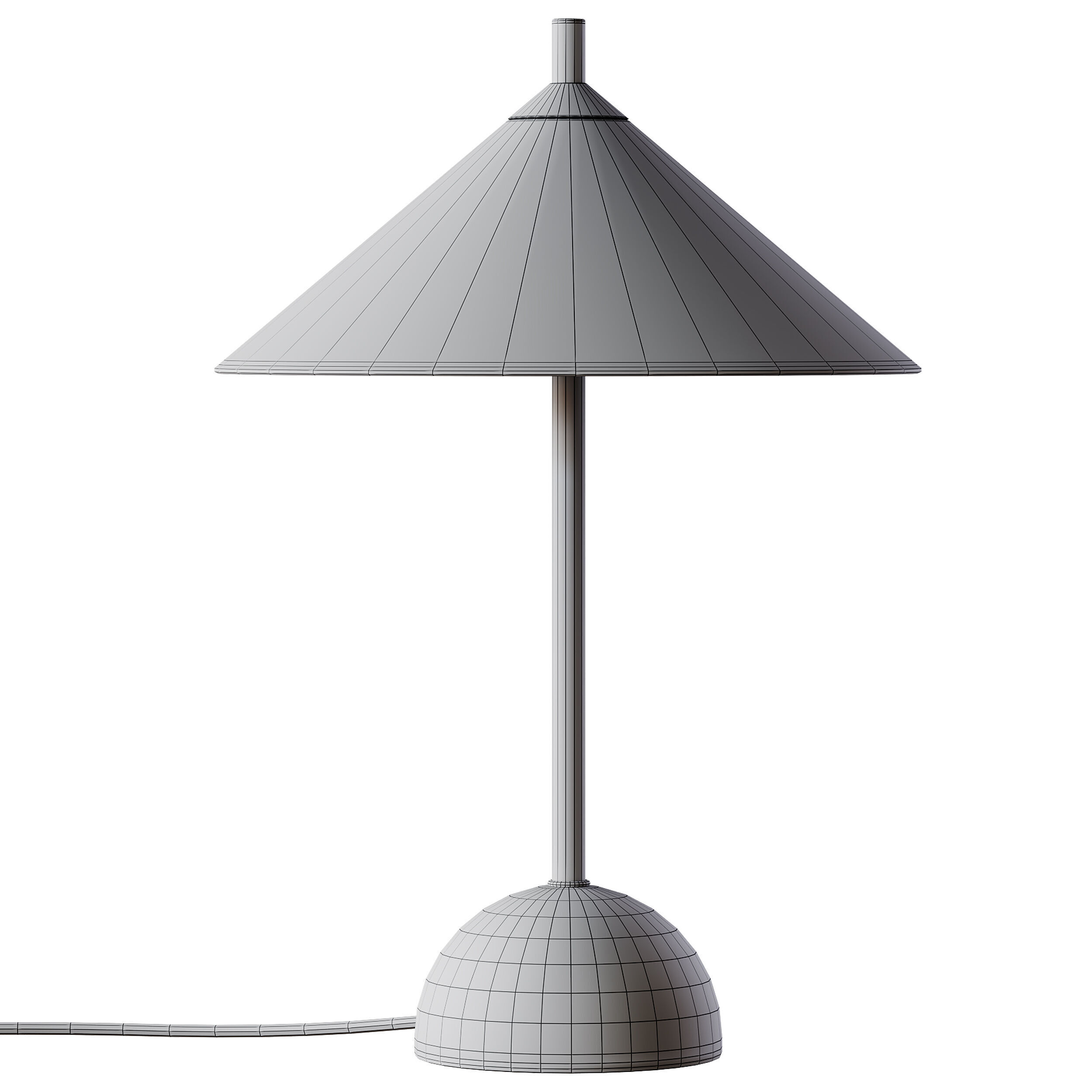 Tafellamp Vica met marmeren voet 3D model_13