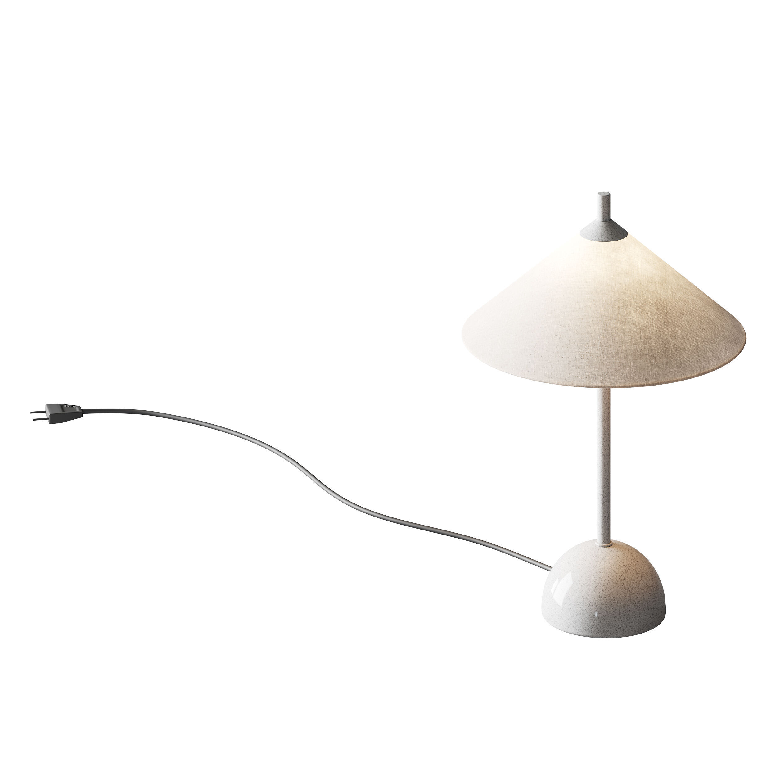 Tafellamp Vica met marmeren voet 3D model_3