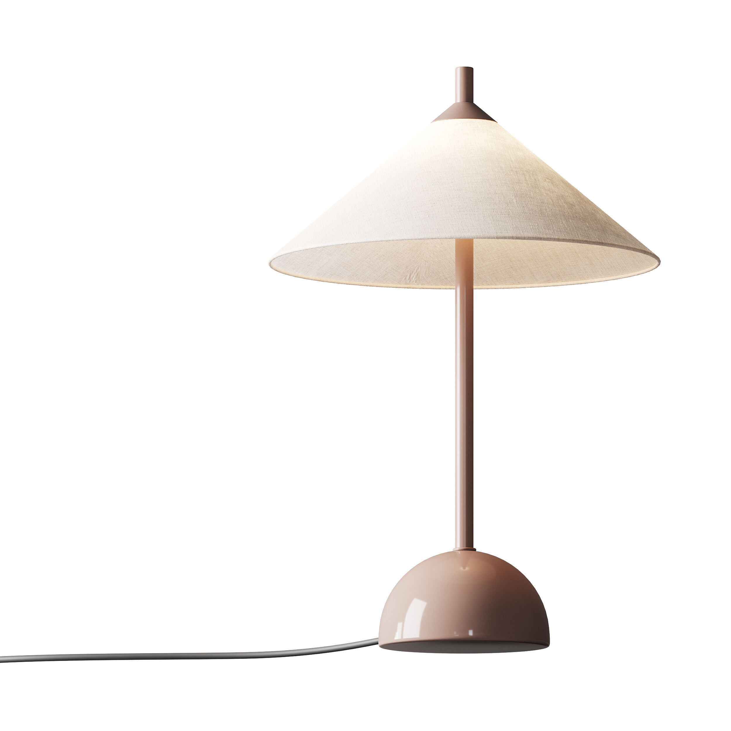 Tafellamp Vica met marmeren voet 3D model_6