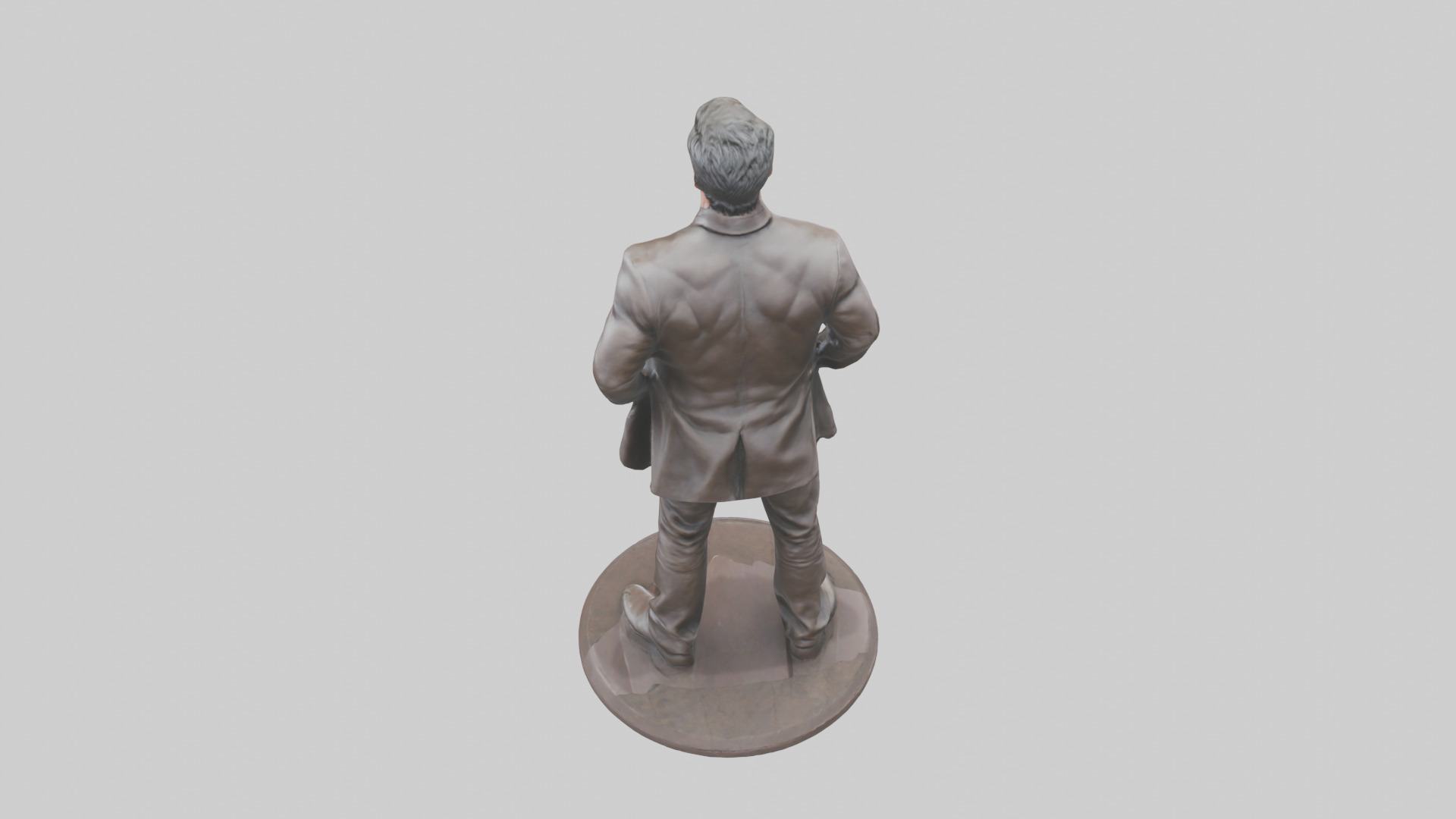 Hugh Jackman statue model Low-poly 3D model_15