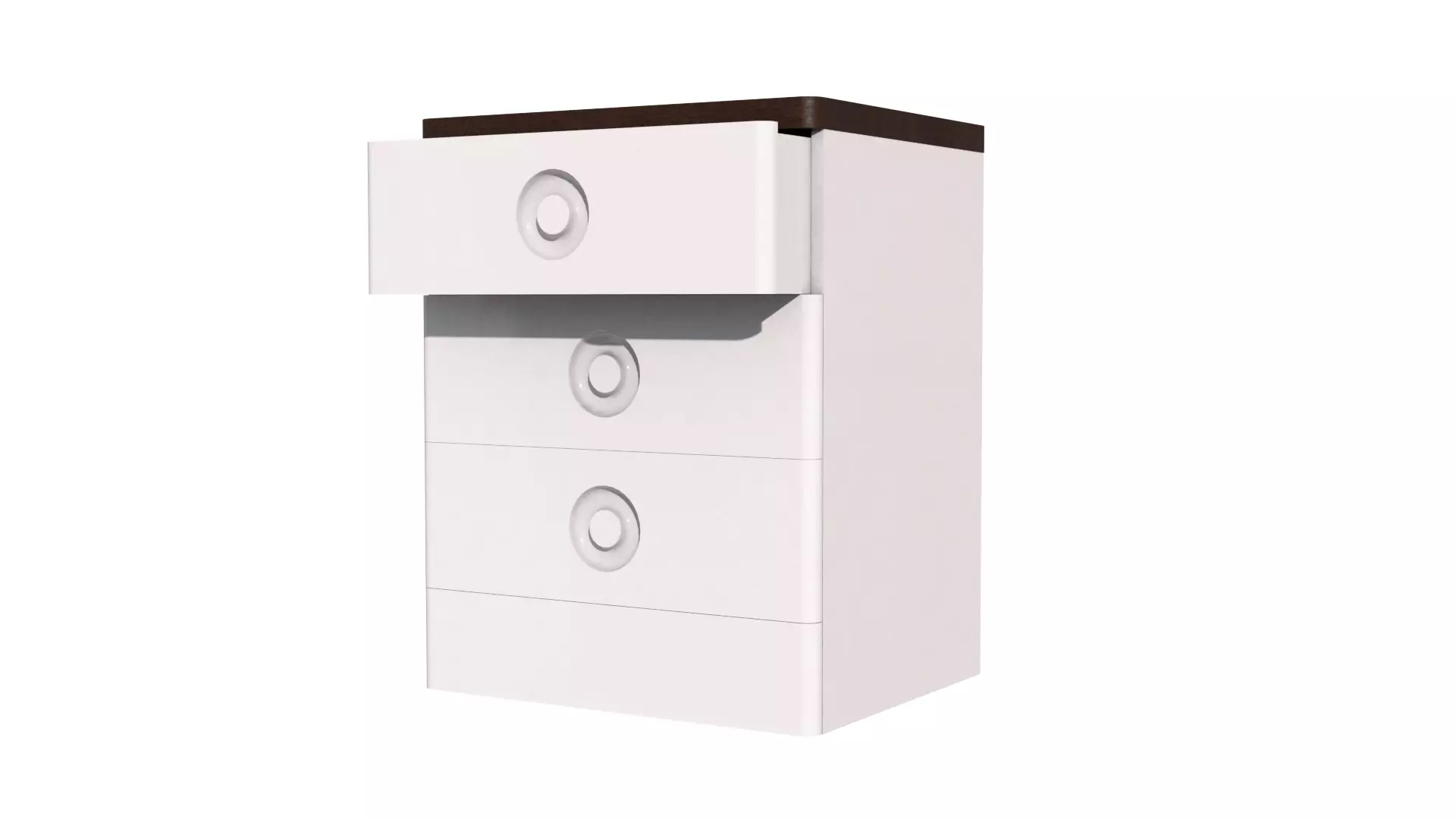 Chest Of Drawers 3D Model Low-poly 3D model_0