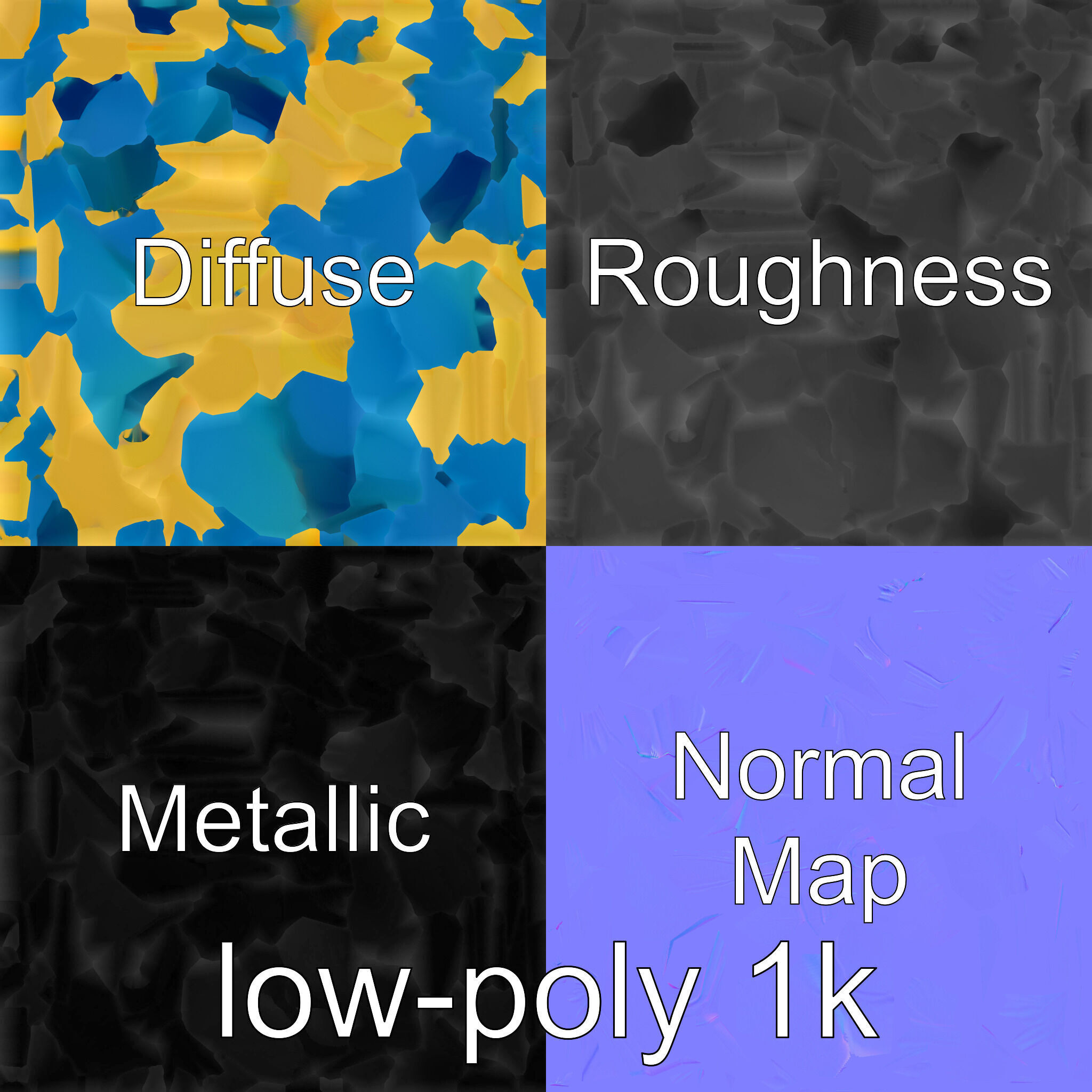 Marine Surfboard Fin with Curved Blade Design Low-poly 3D model_4