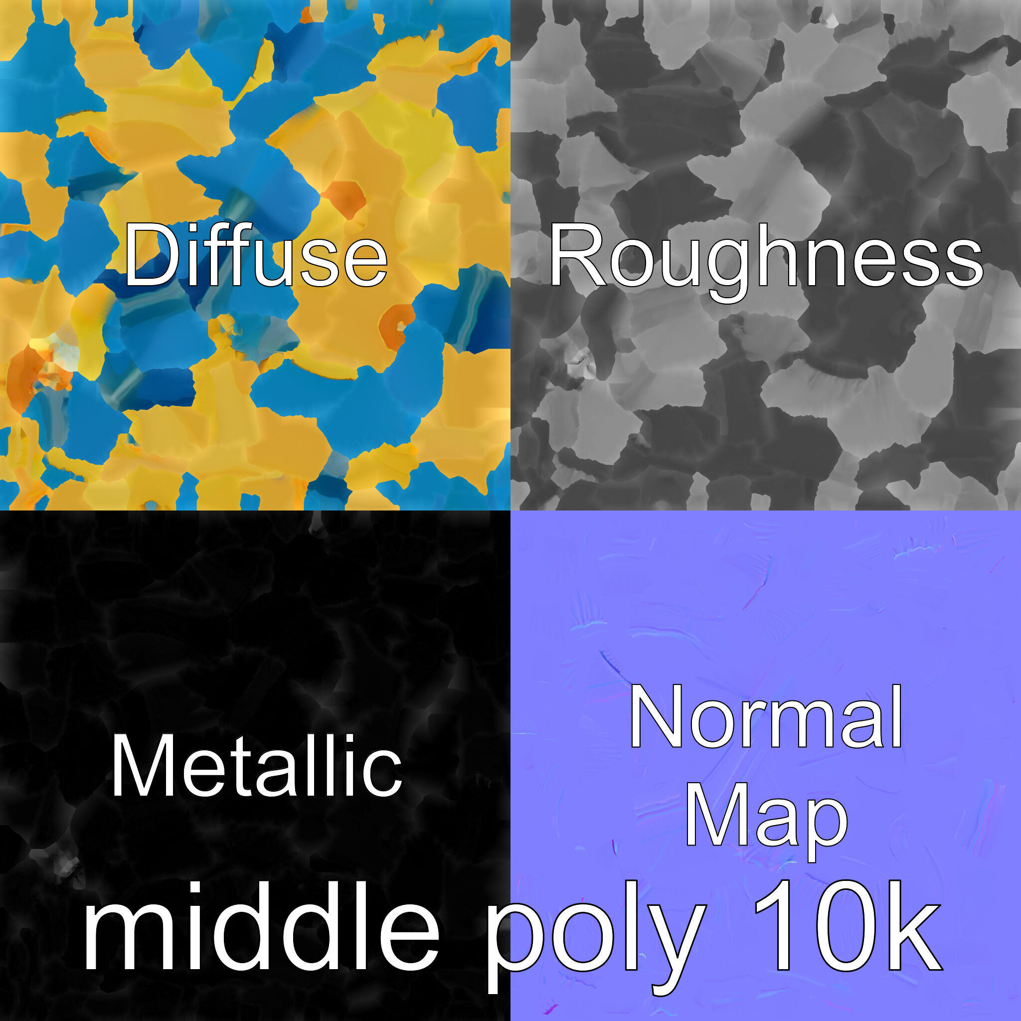 Marine Surfboard Fin with Curved Blade Design Low-poly 3D model_25